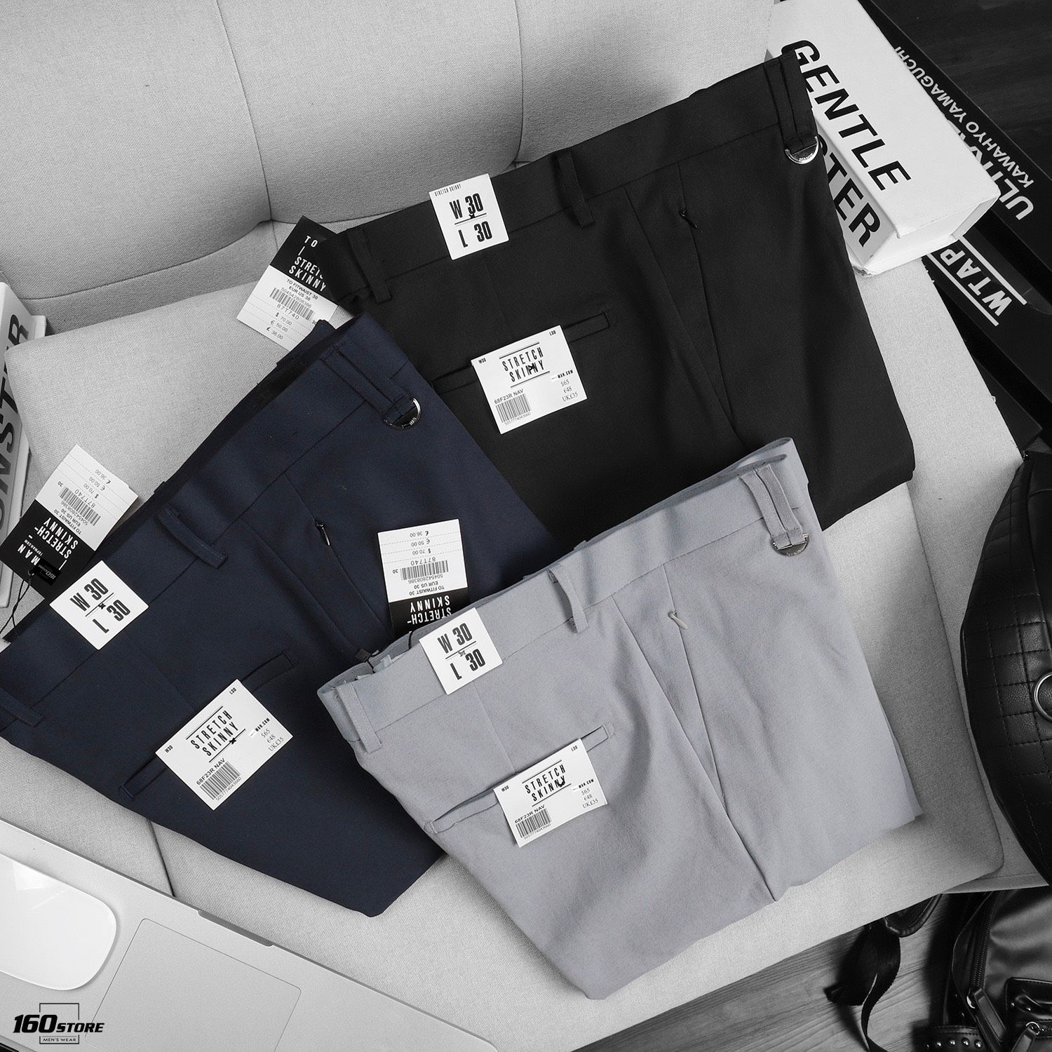 Quần tây T.MAN skinny w zipper