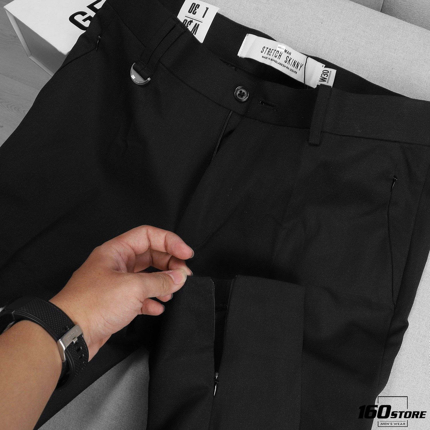 Quần tây T.MAN skinny w zipper