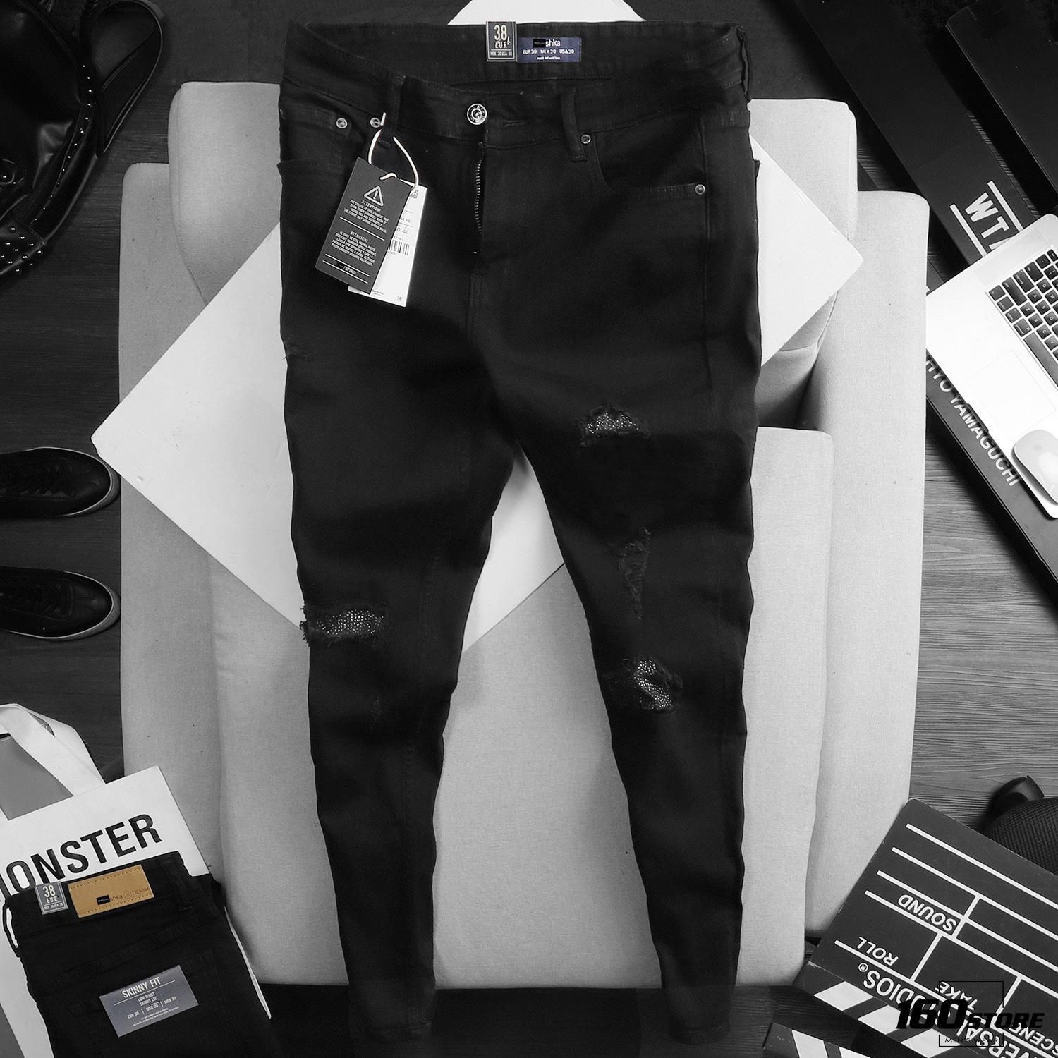 Quần jean BSK black skinny