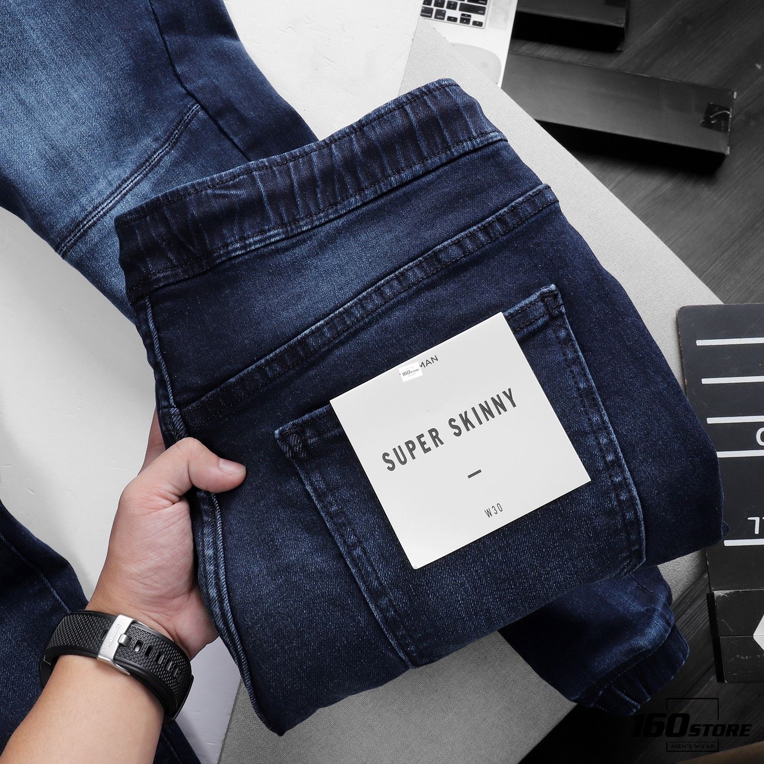 Quần jogger jeans T.MAN biker