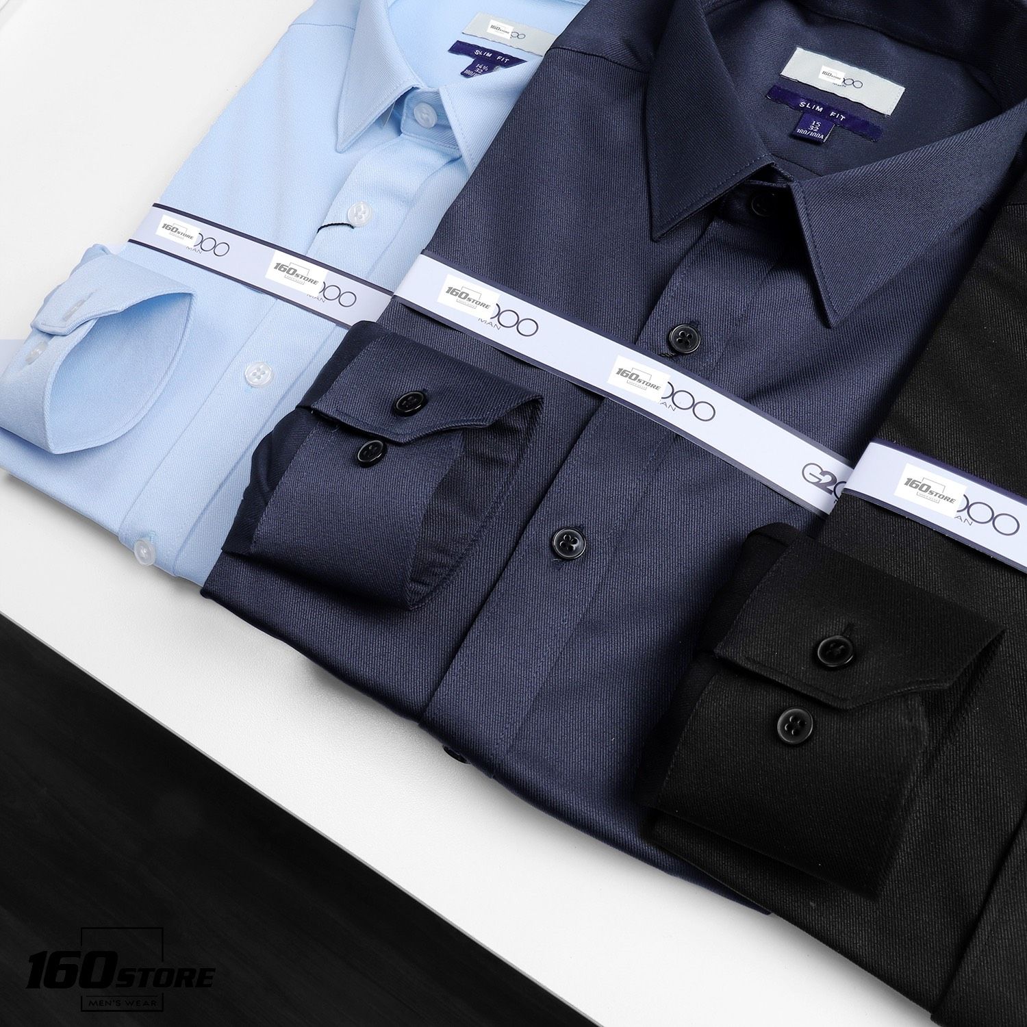 Áo sơmi G.2OOO slim fit