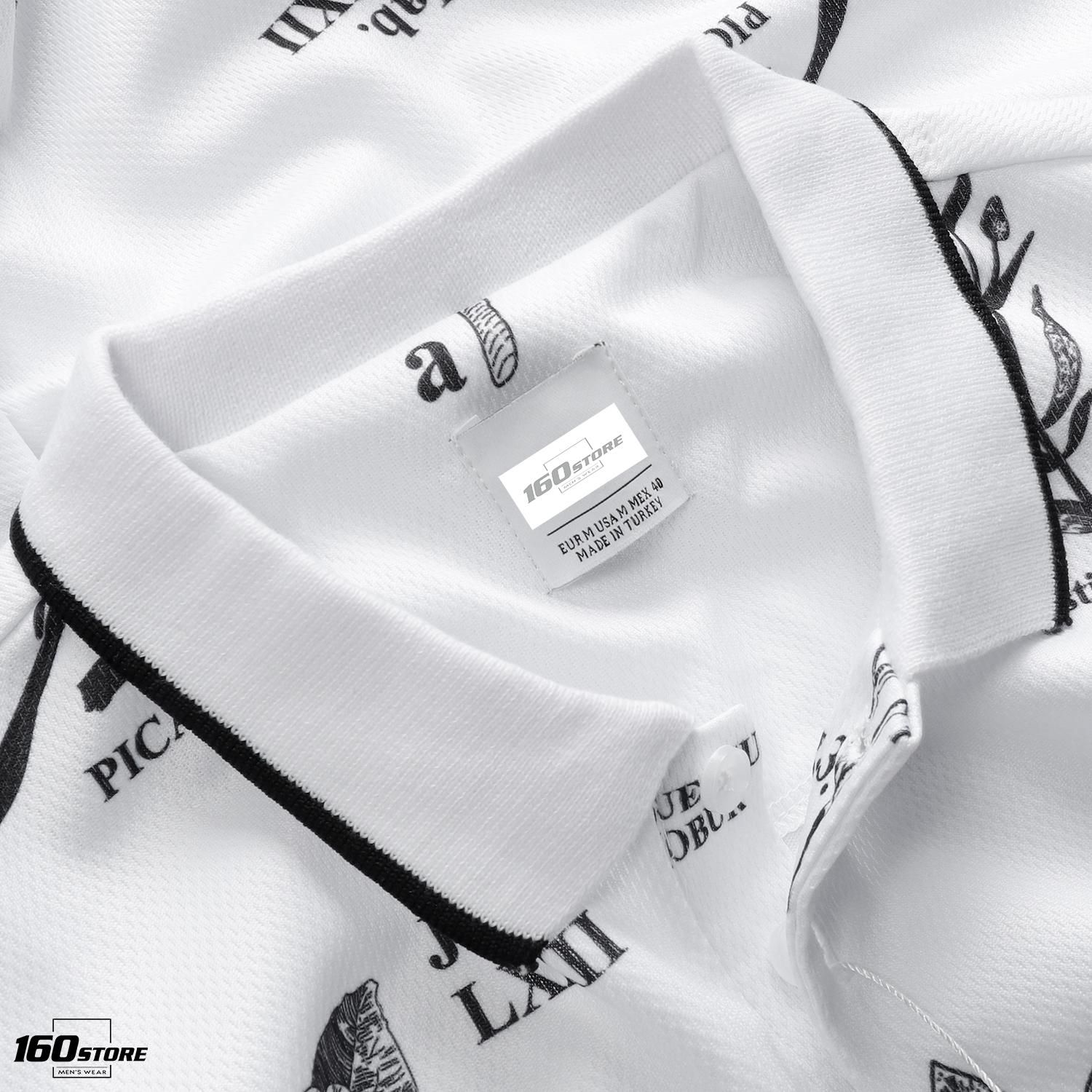 Áo polo ZRA floral pattern