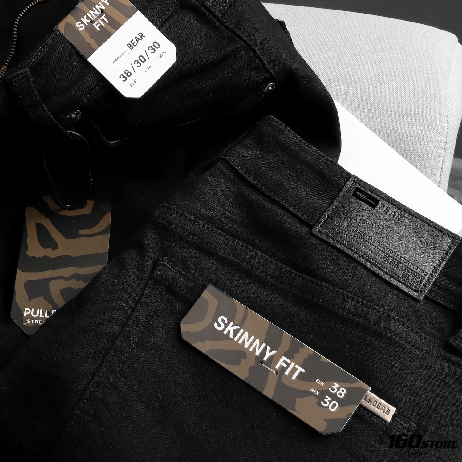 Quần jeans P.B skinny black