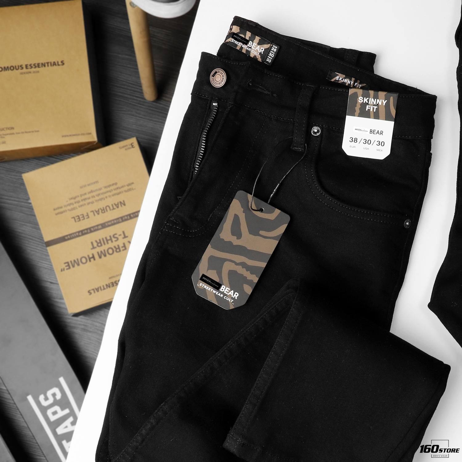 Quần jeans P.B skinny black