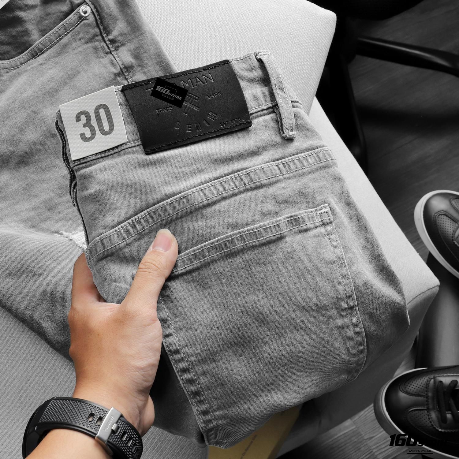 Quần short jeans T.MAN rách