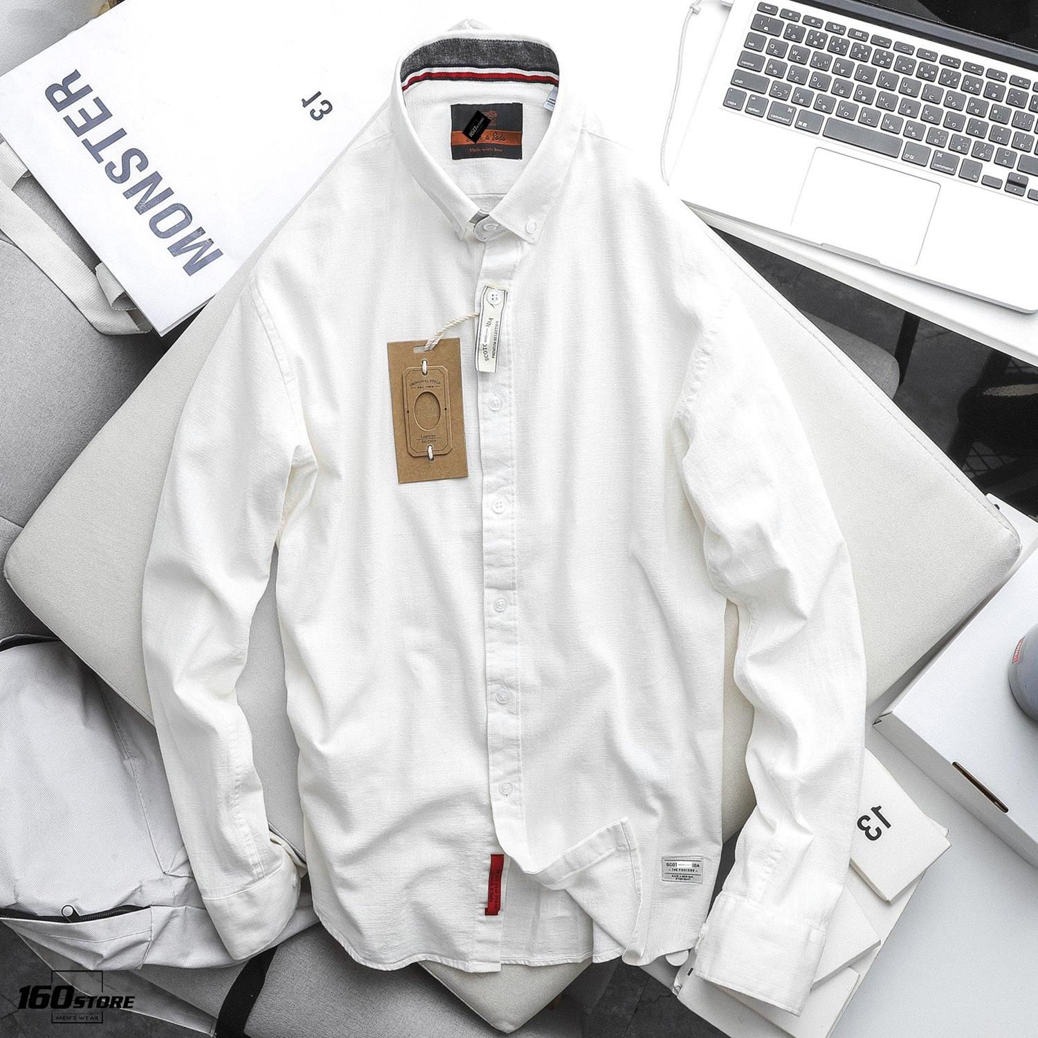 Áo sơmi linen S0DA slim fit