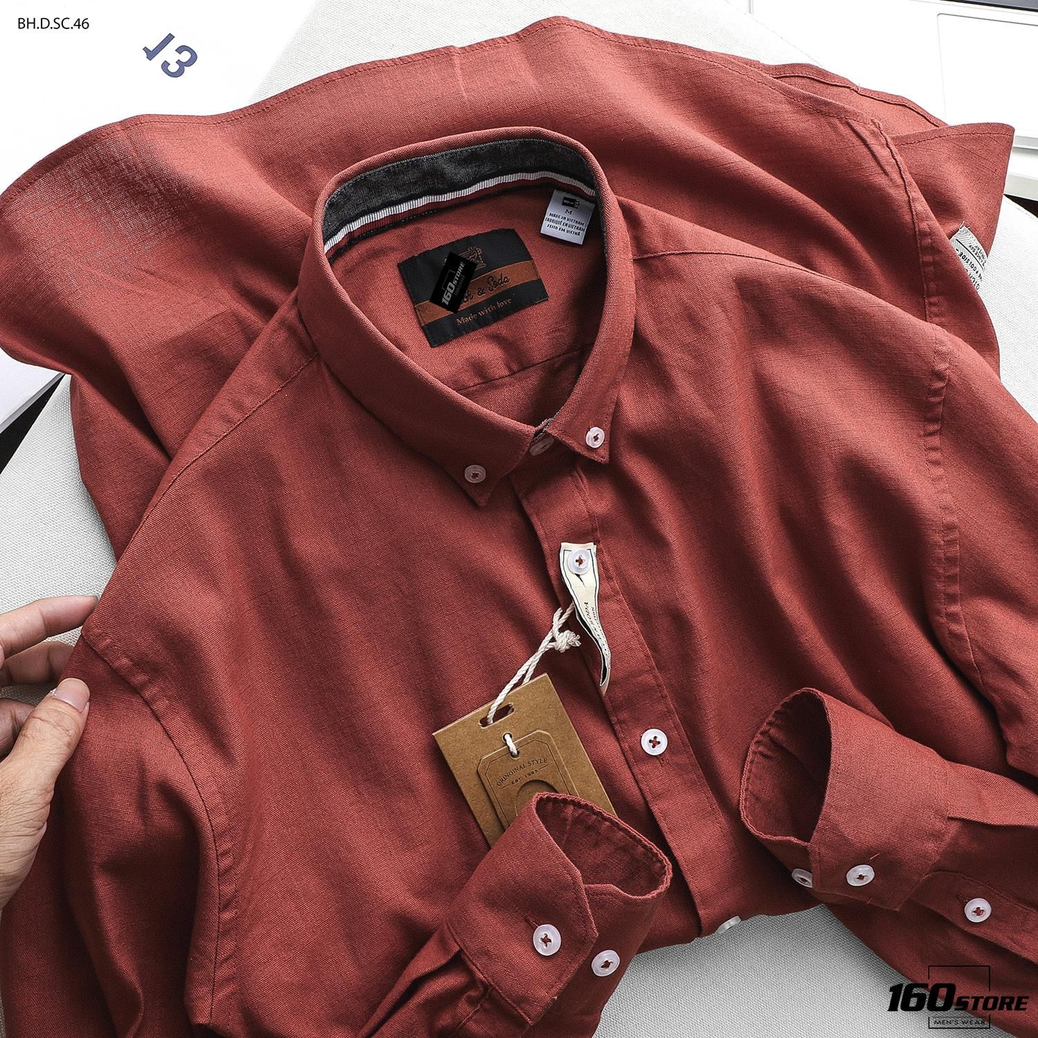 Áo sơmi linen S0DA slim fit