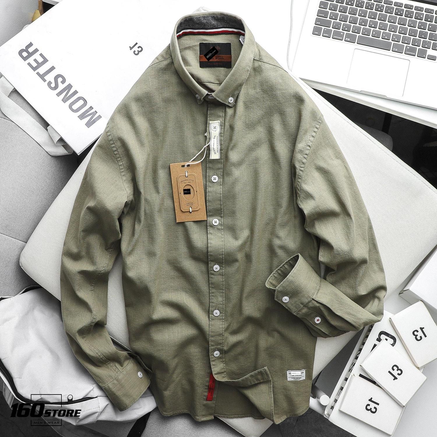 Áo sơmi linen S0DA slim fit