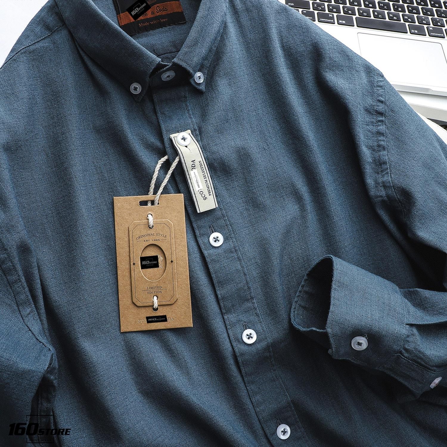 Áo sơmi linen S0DA slim fit