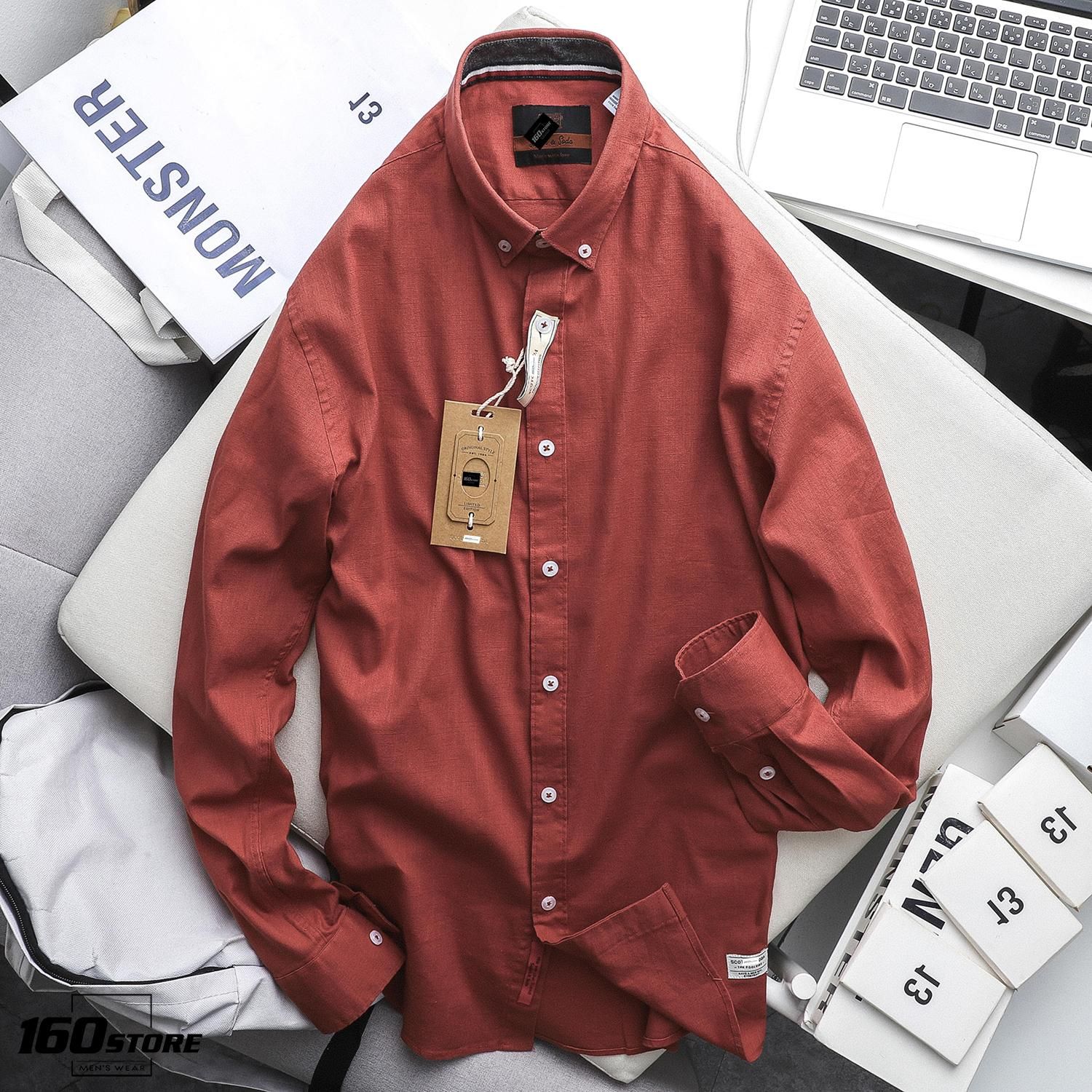 Áo sơmi linen S0DA slim fit