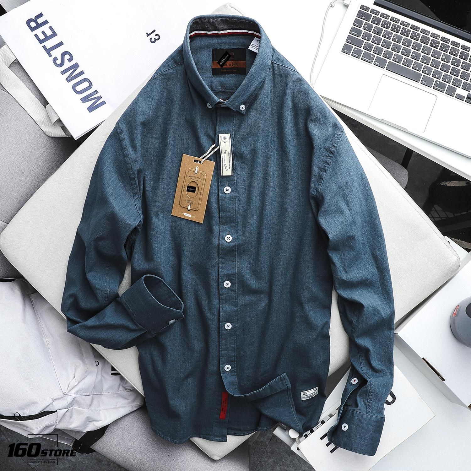 Áo sơmi linen S0DA slim fit