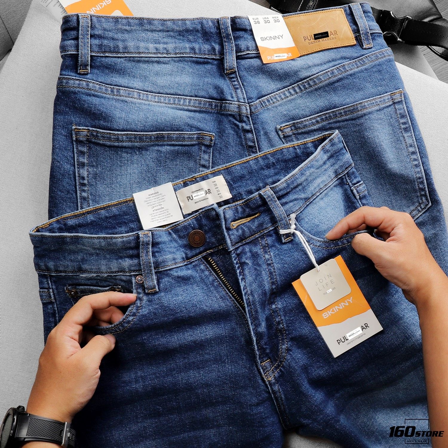Quần short jeans P.B Bermuda