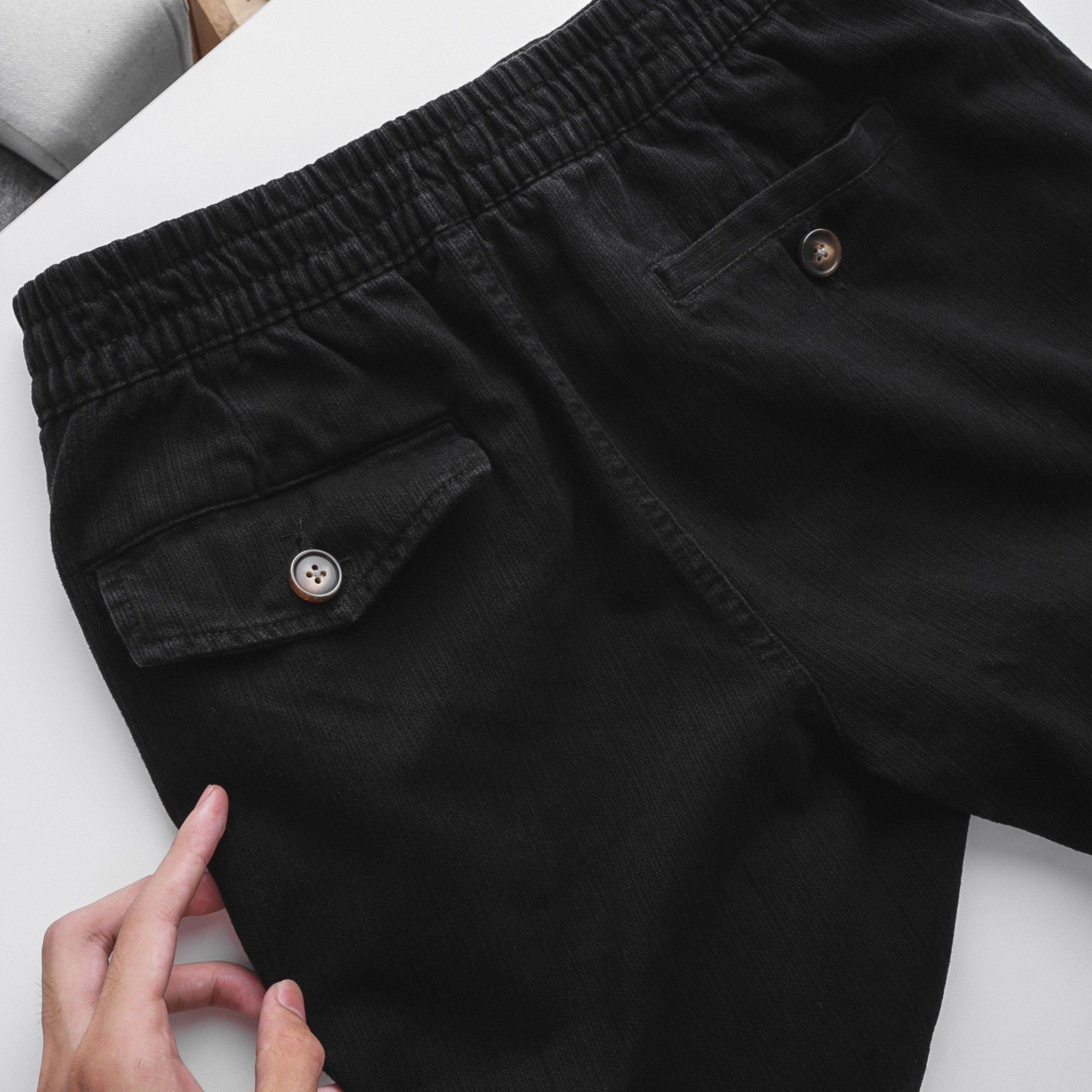 Quần short kaki R.LAUREN lưng thun