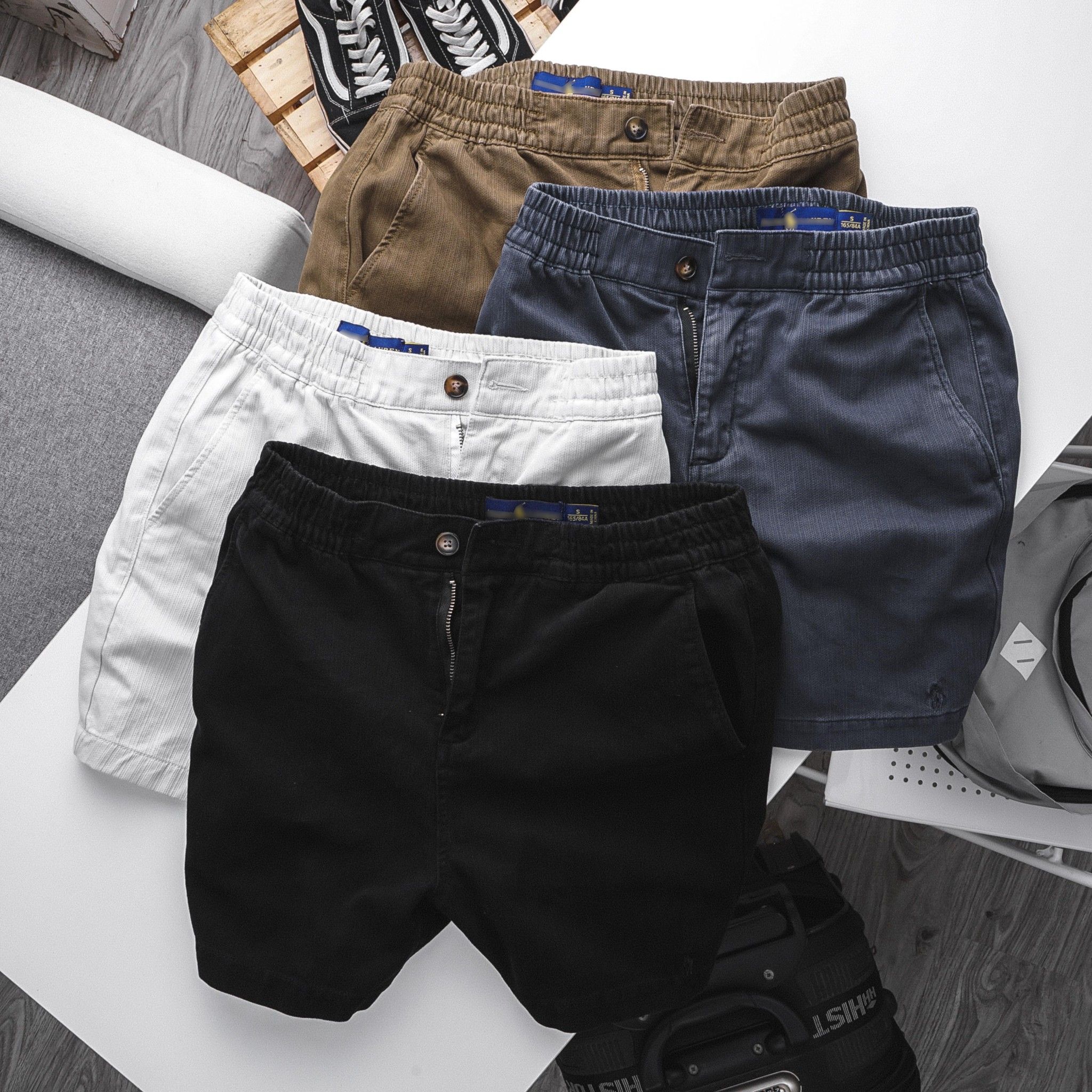Quần short kaki R.LAUREN lưng thun