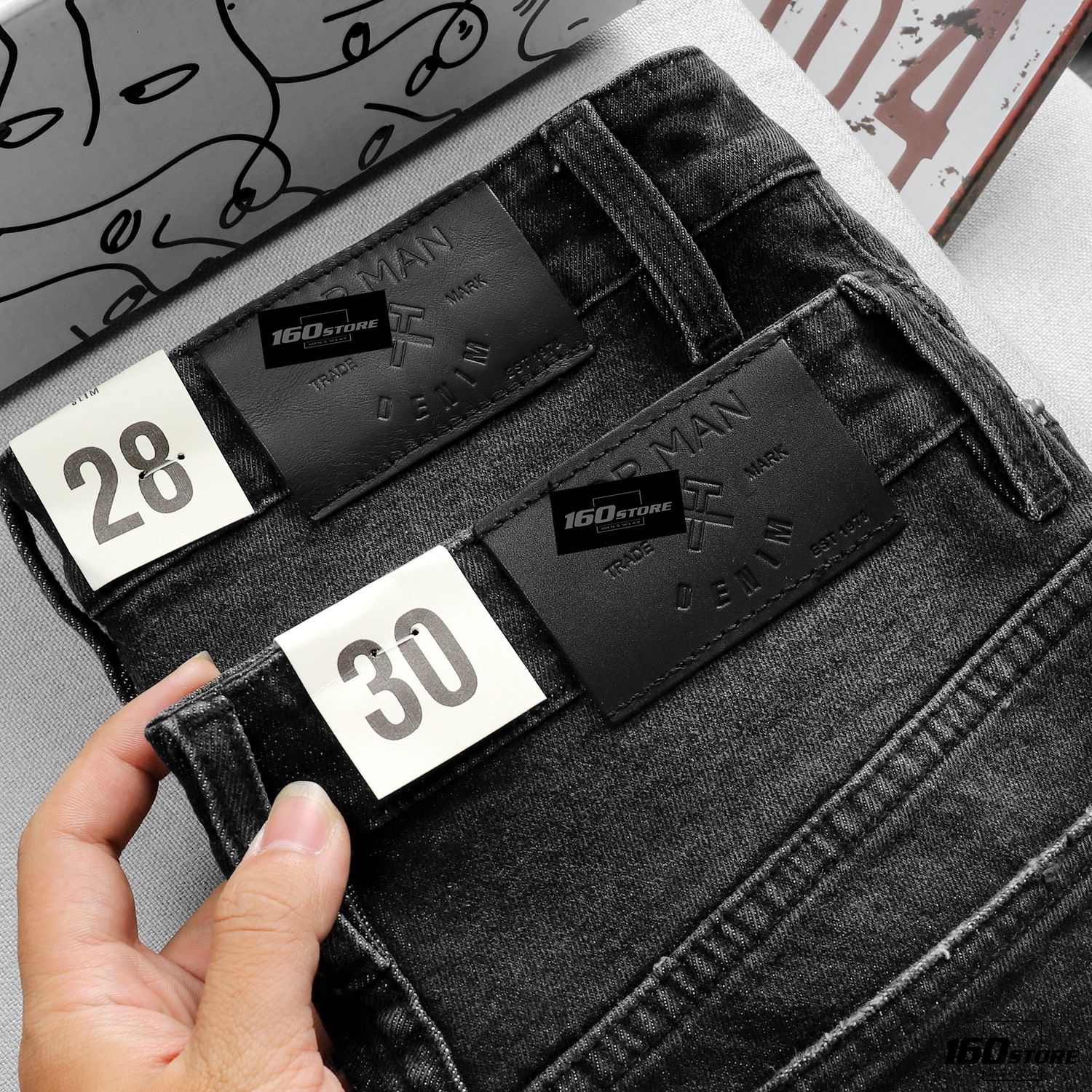 Quần jeans T.MAN slim fit rách