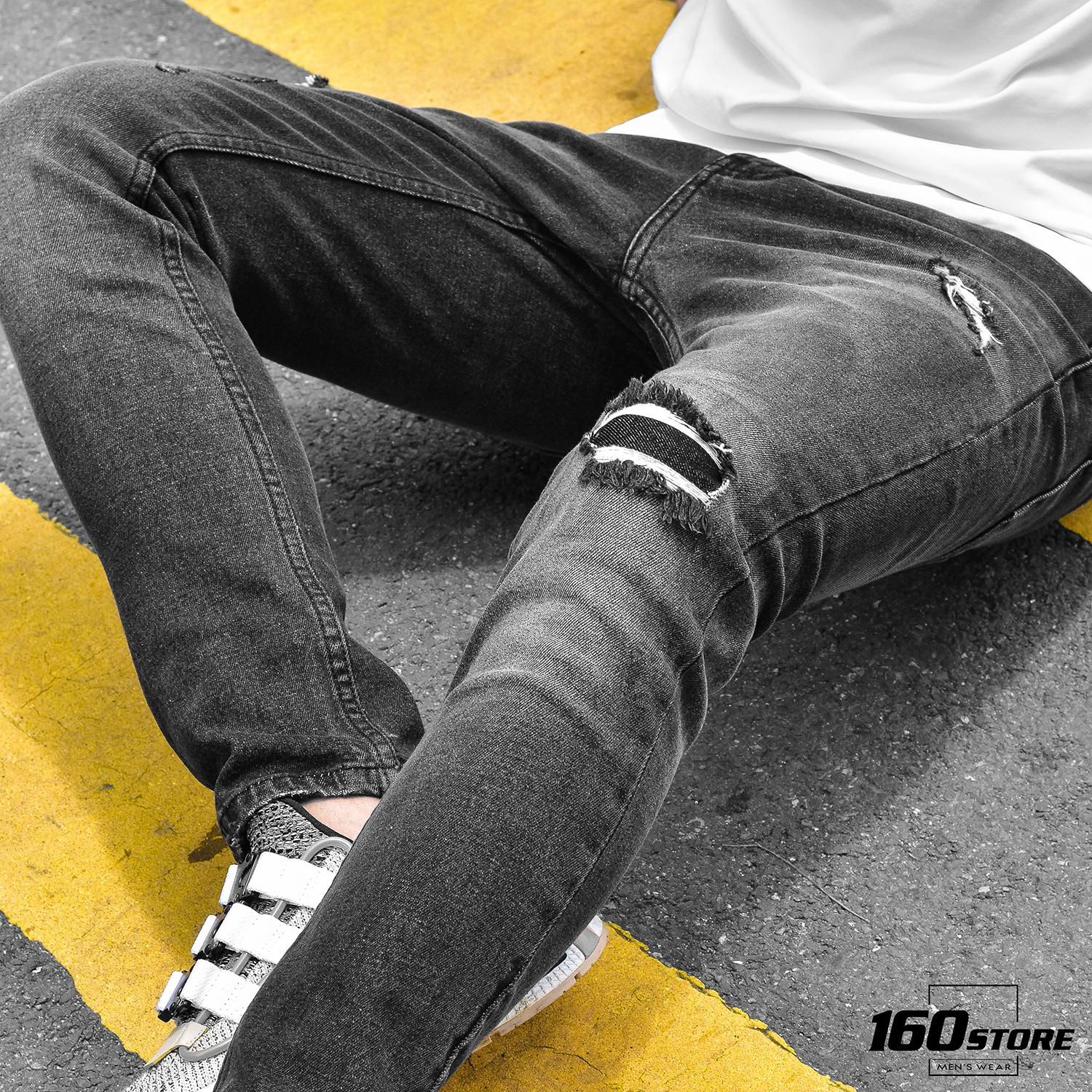 Quần jeans T.MAN slim fit rách