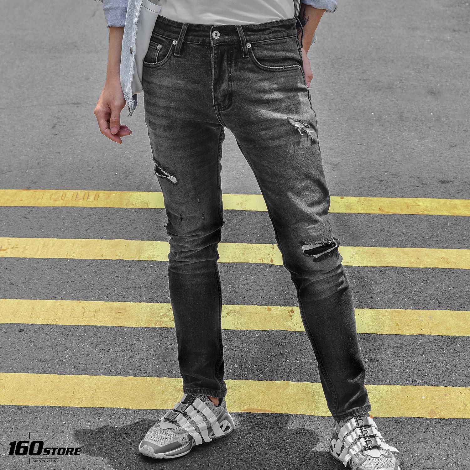 Quần jeans T.MAN slim fit rách