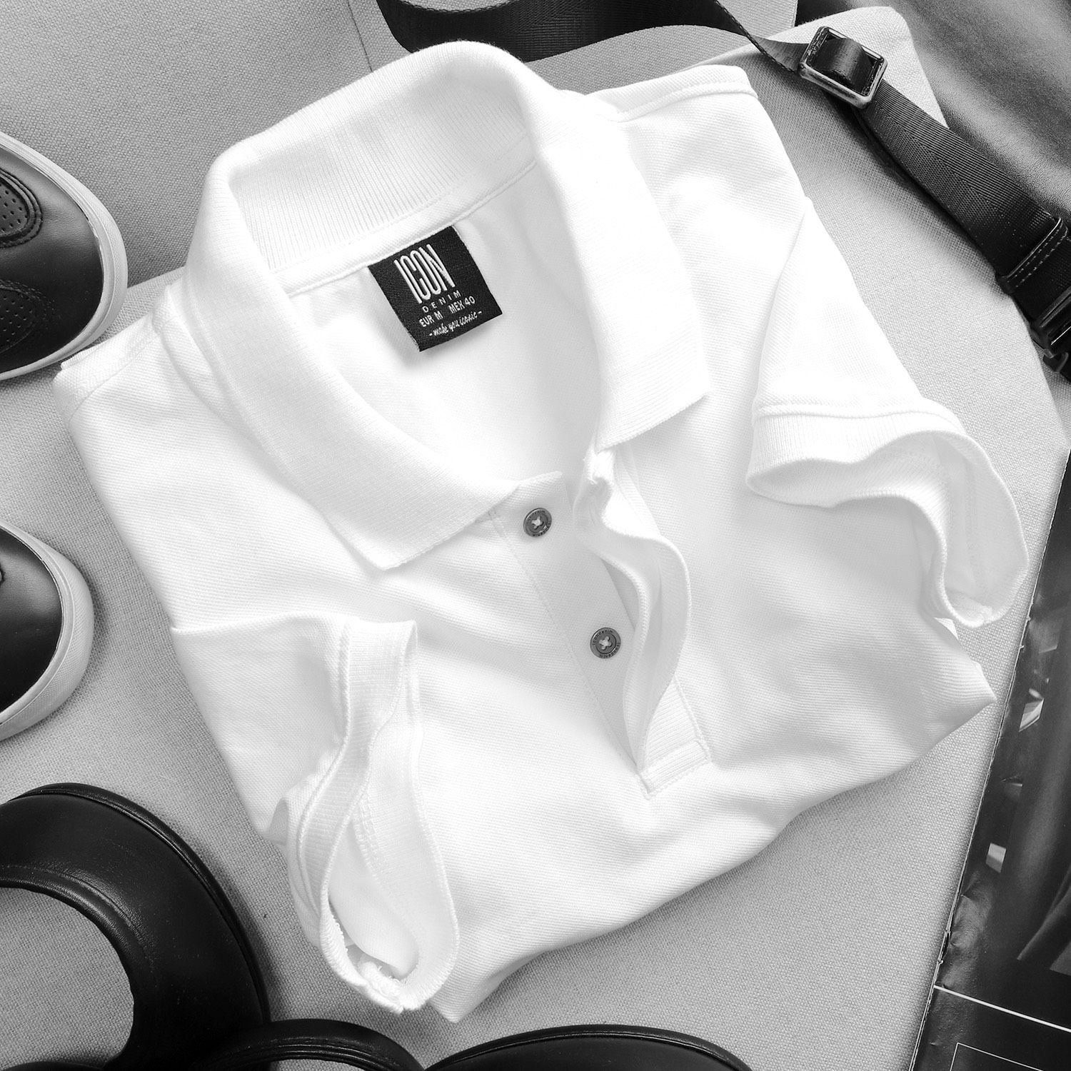 Áo polo ICON DENIM stretch fabric
