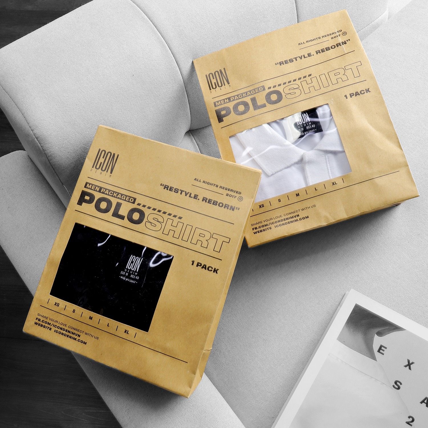 Áo polo ICON DENIM stretch fabric
