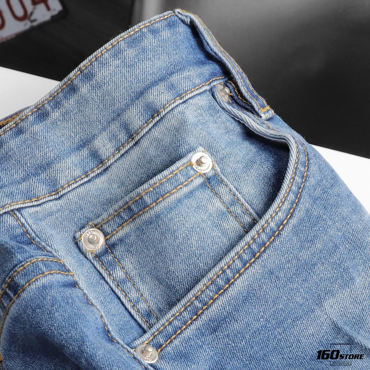 Quần short jeans T.MAN wash rách