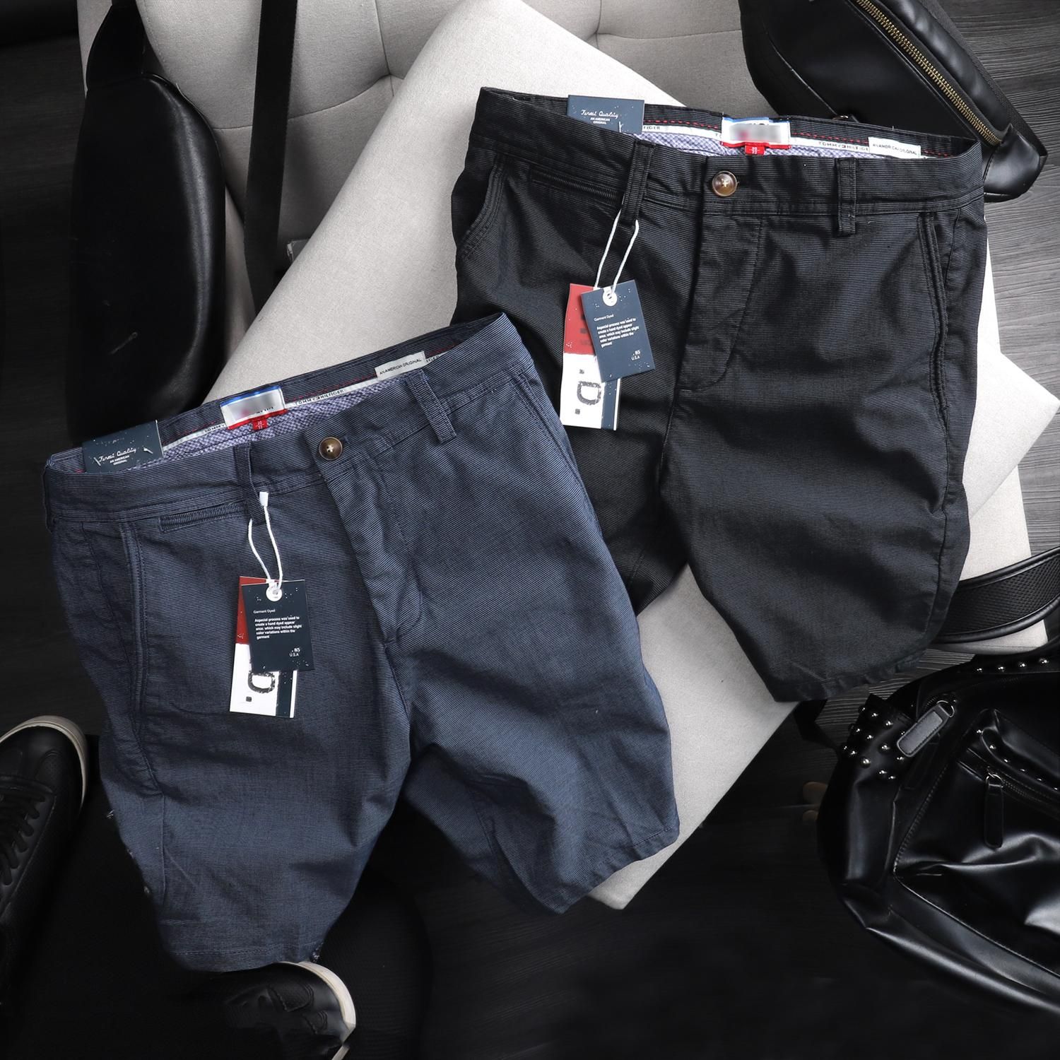 Quần short kaki textured