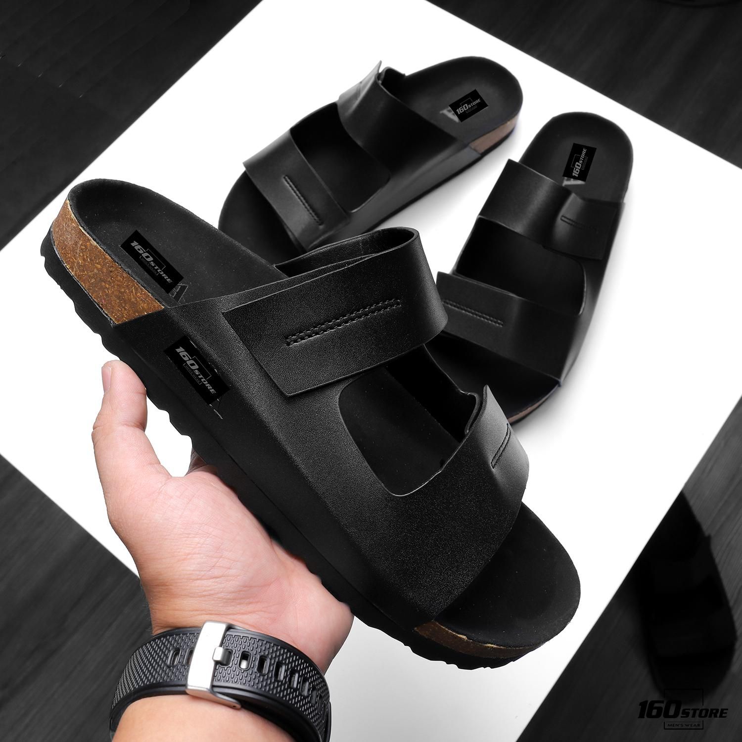 Dép ZRA double trap leather