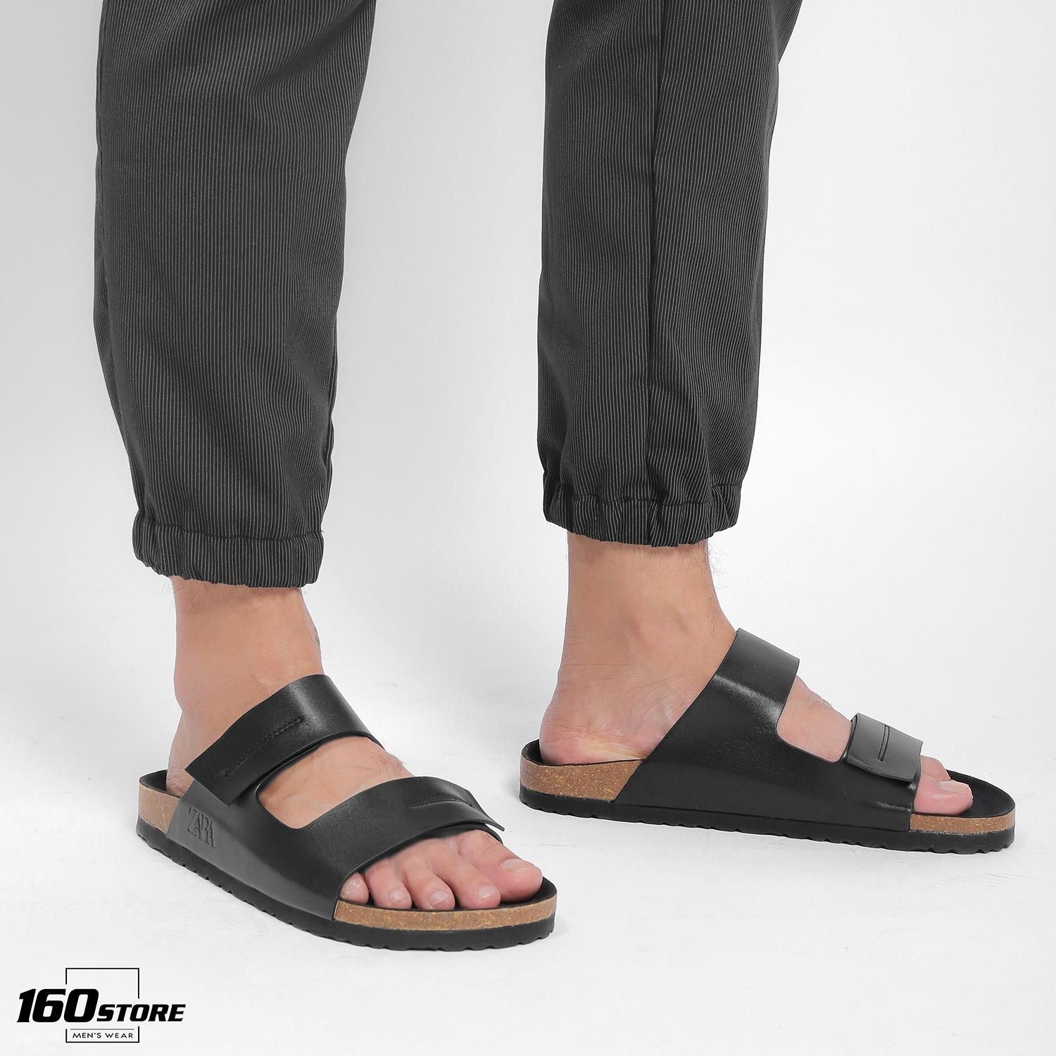Dép ZRA double trap leather