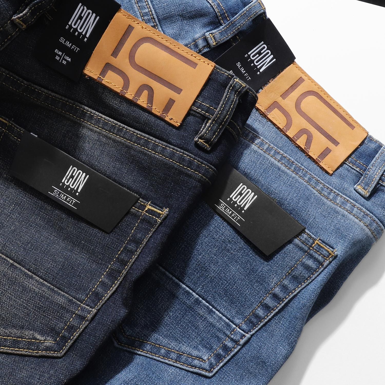 Quần short jeans ICON DENIM dark blue