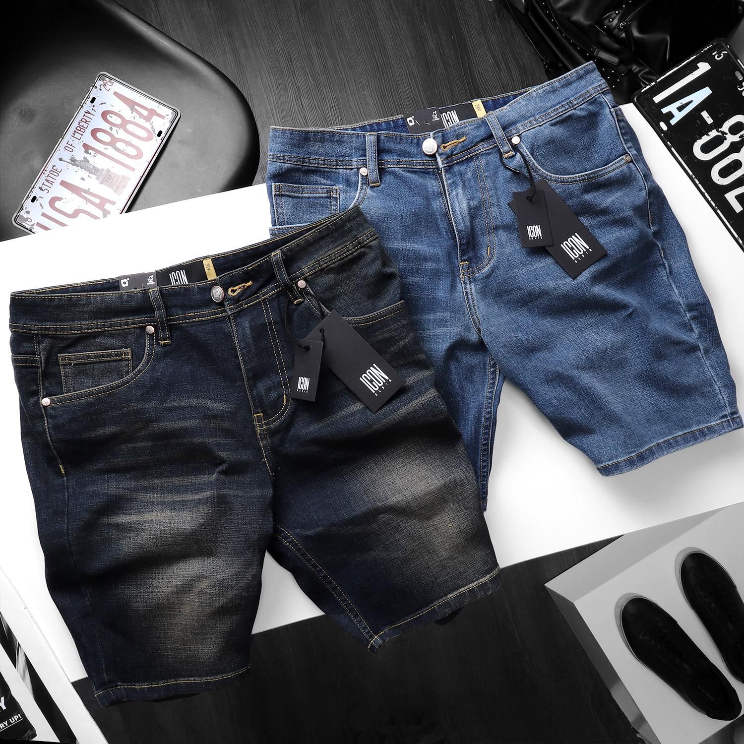 Quần short jeans ICON DENIM wash