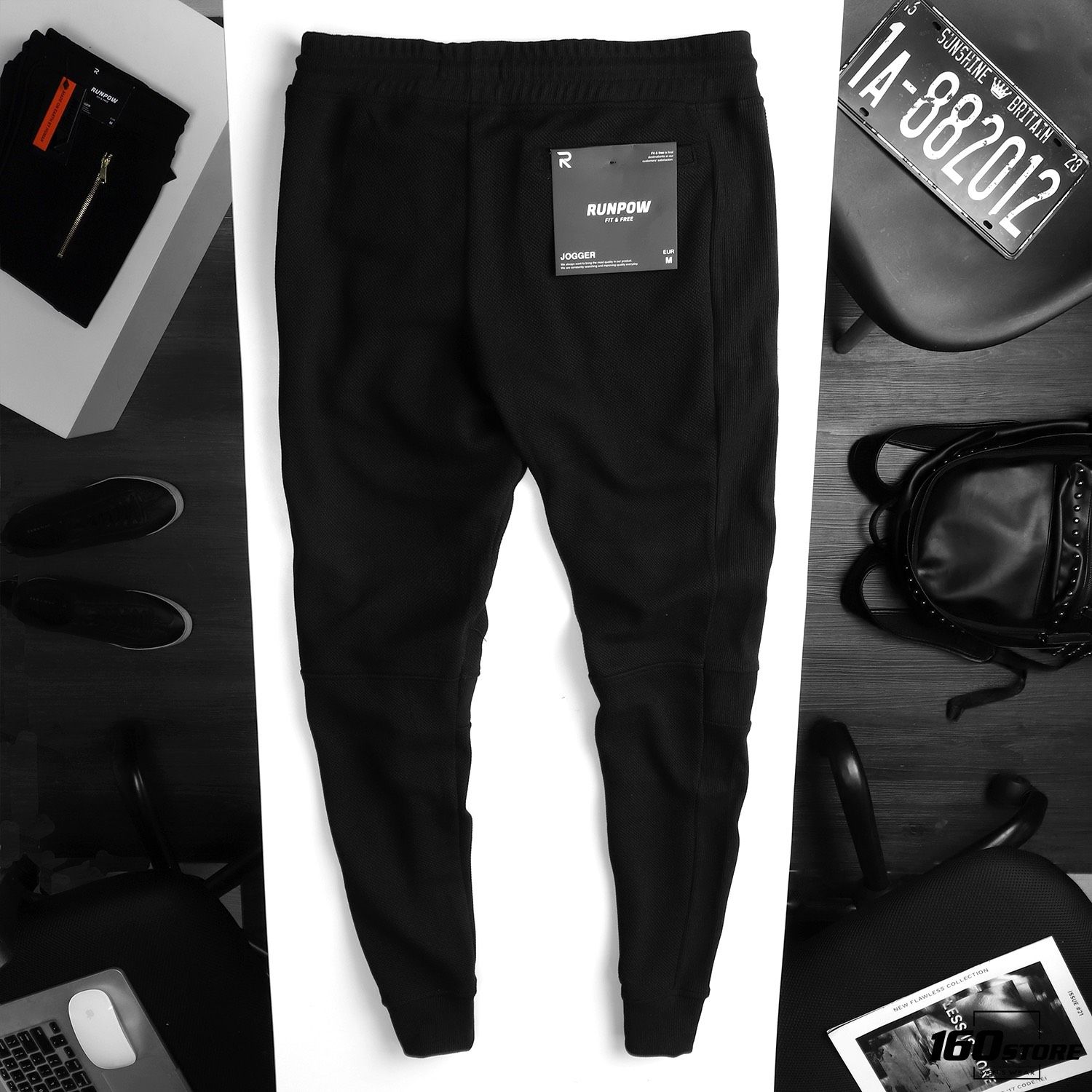 Quần jogger RUNPOW w zip ss20