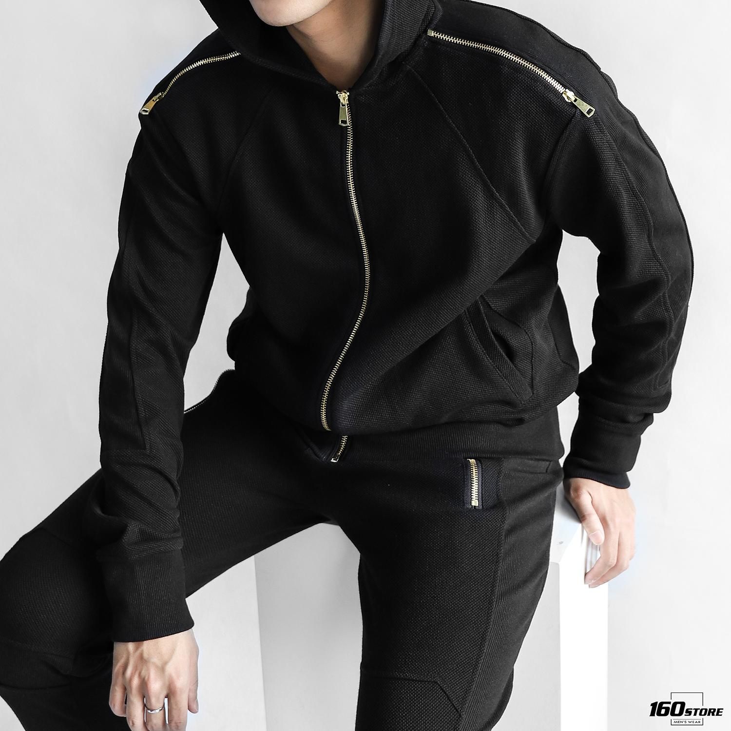 Áo khoác nỉ RUNPOW zip ss20