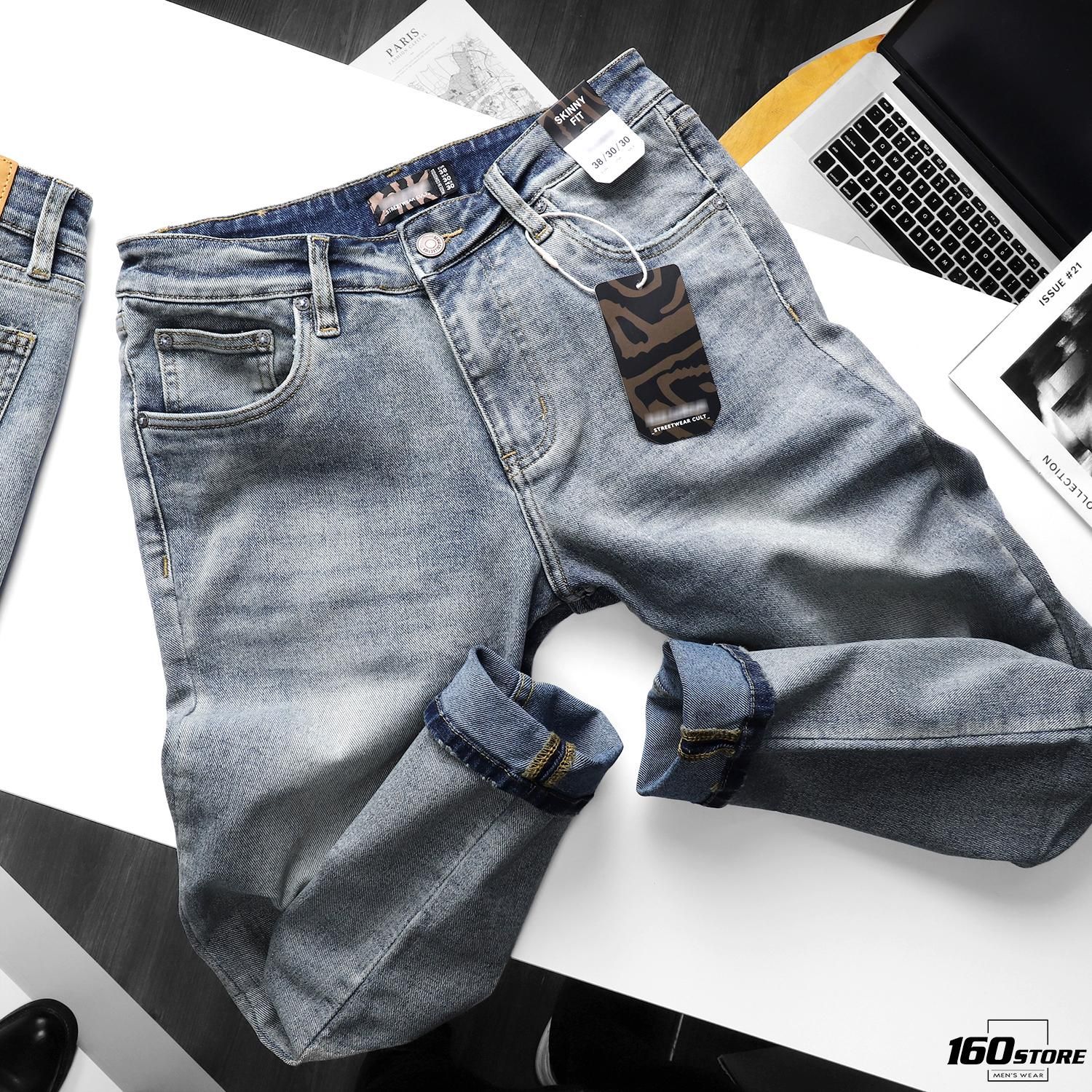 Quần jeans P.B blue skinny