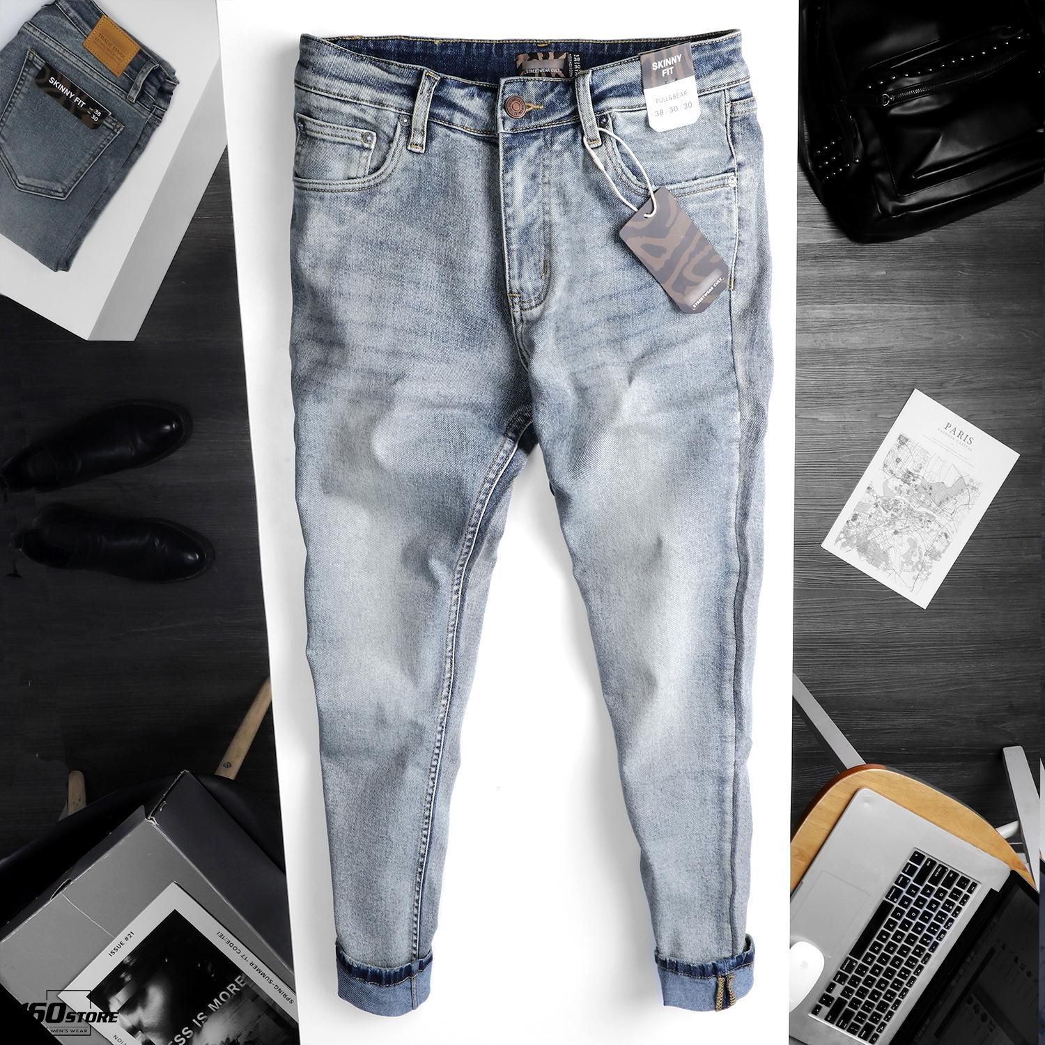 Quần jeans P.B blue skinny