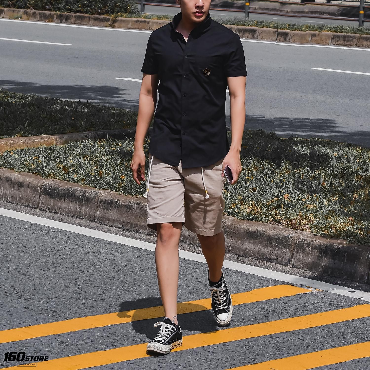 Áo sơmi Nomous Essentials w spider embroidered