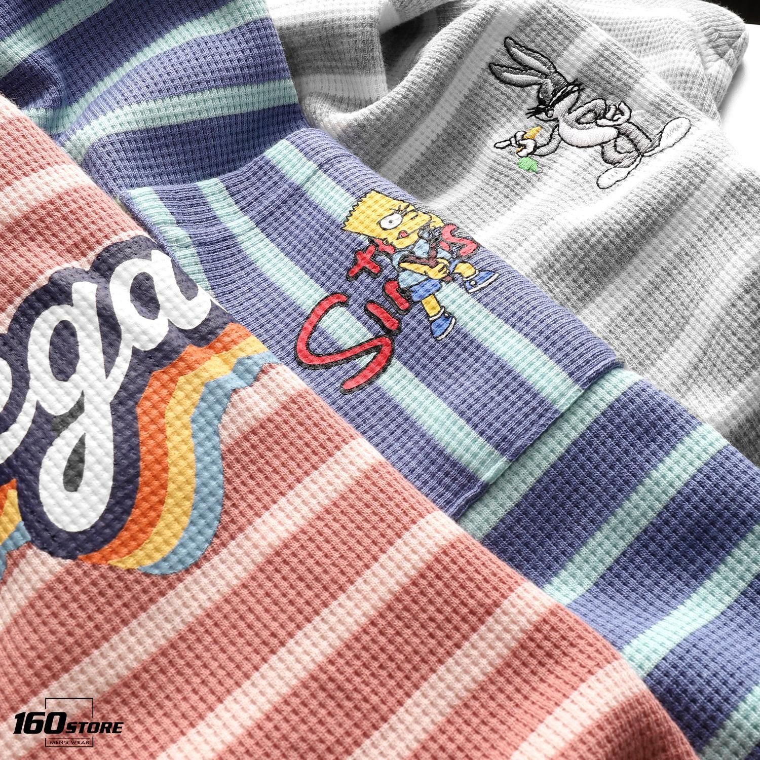 Áo thun NOMOUS ESSENTIALS stripes printed