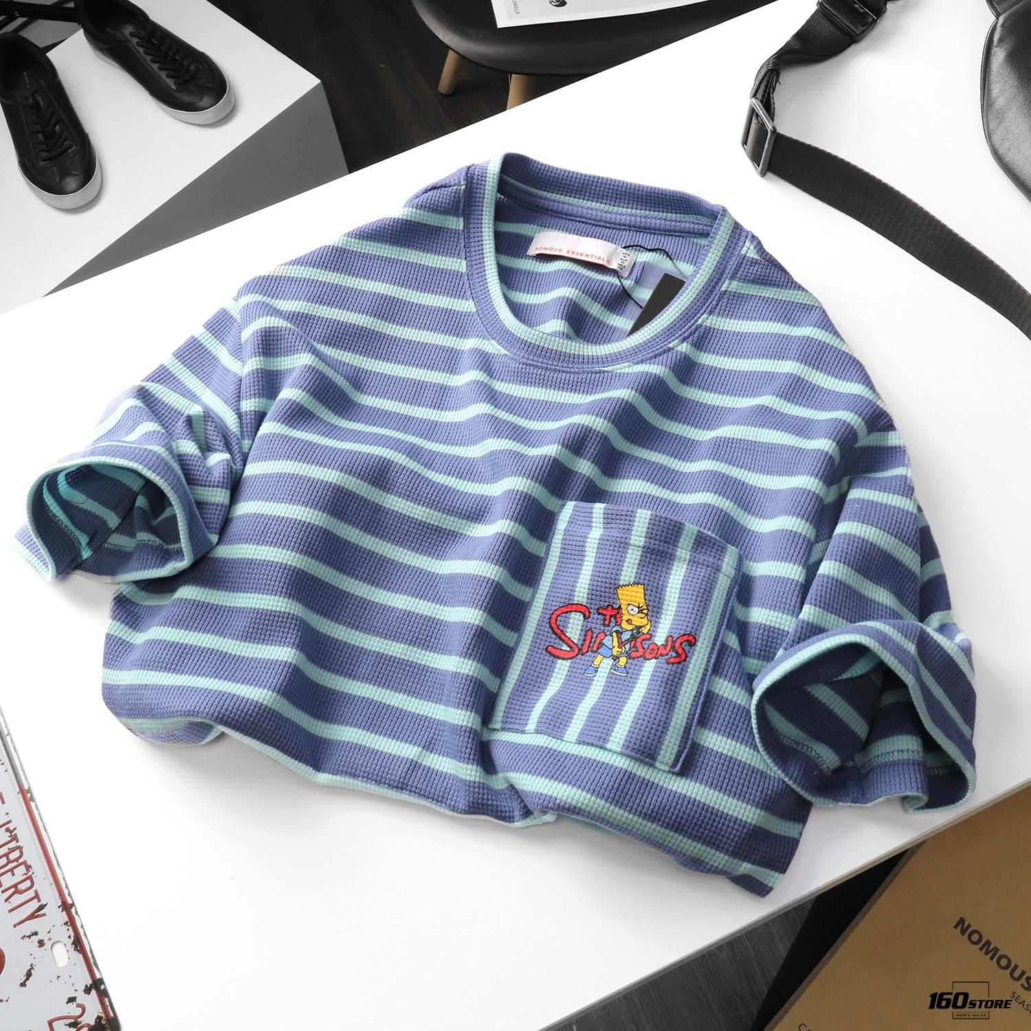 Áo thun NOMOUS ESSENTIALS stripes printed