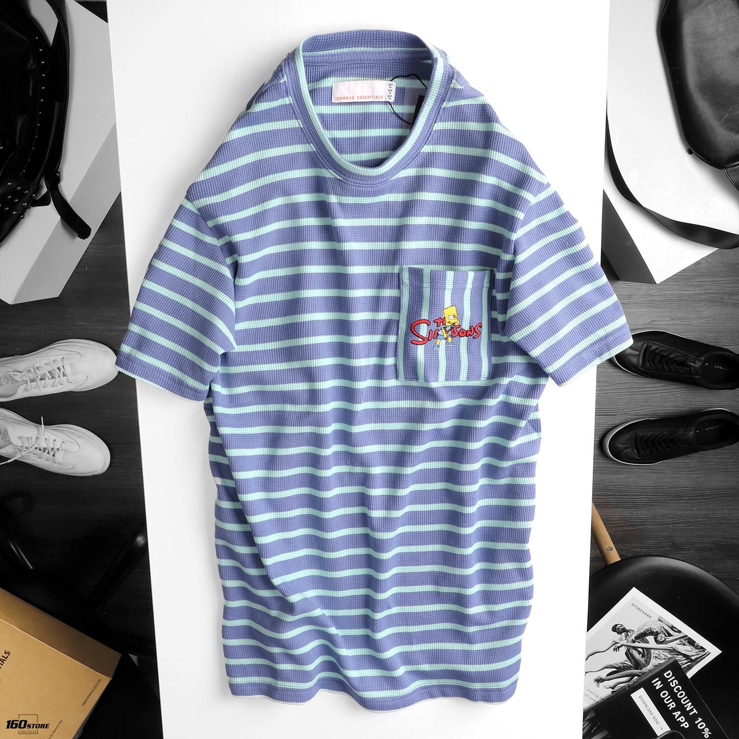 Áo thun NOMOUS ESSENTIALS stripes printed