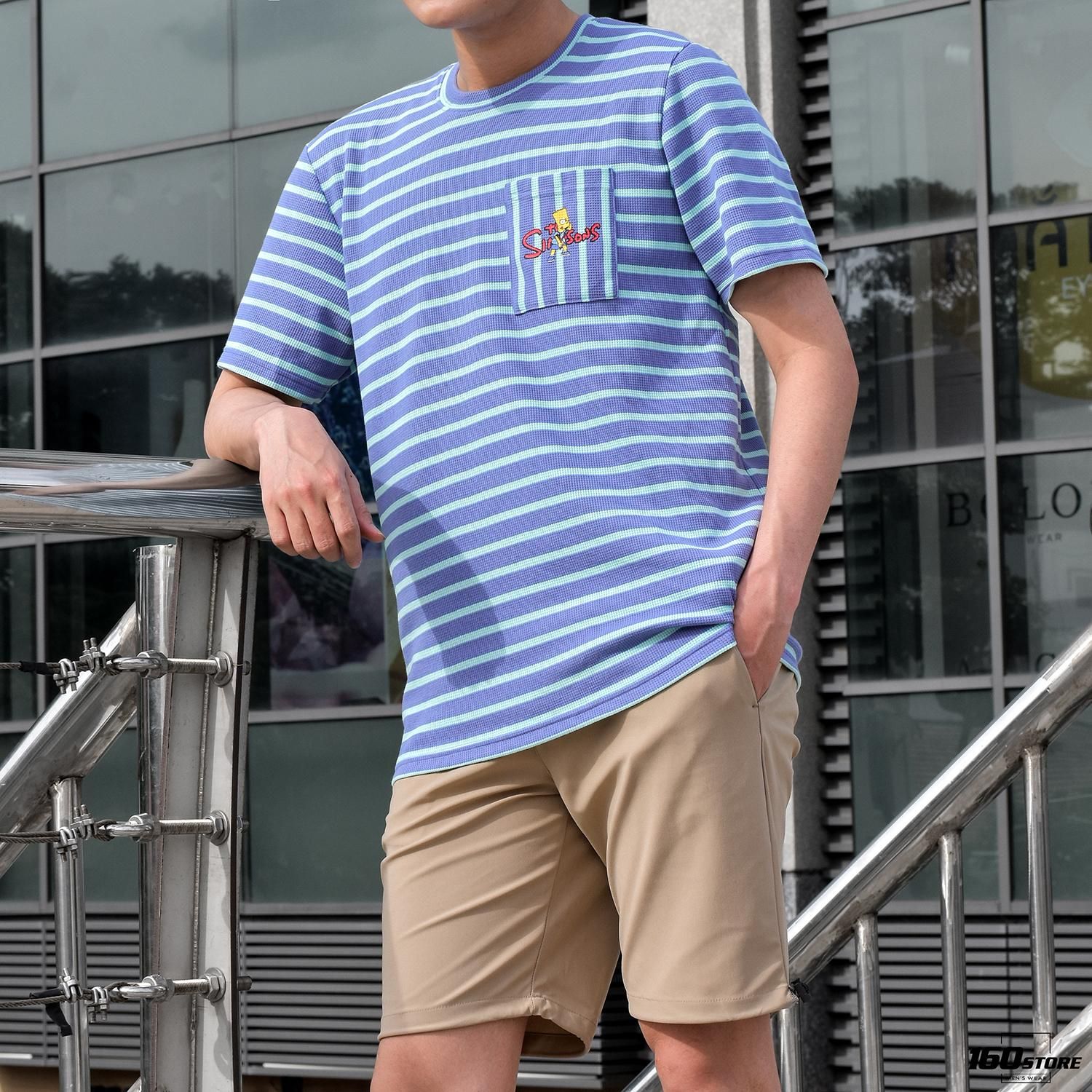Áo thun NOMOUS ESSENTIALS stripes printed