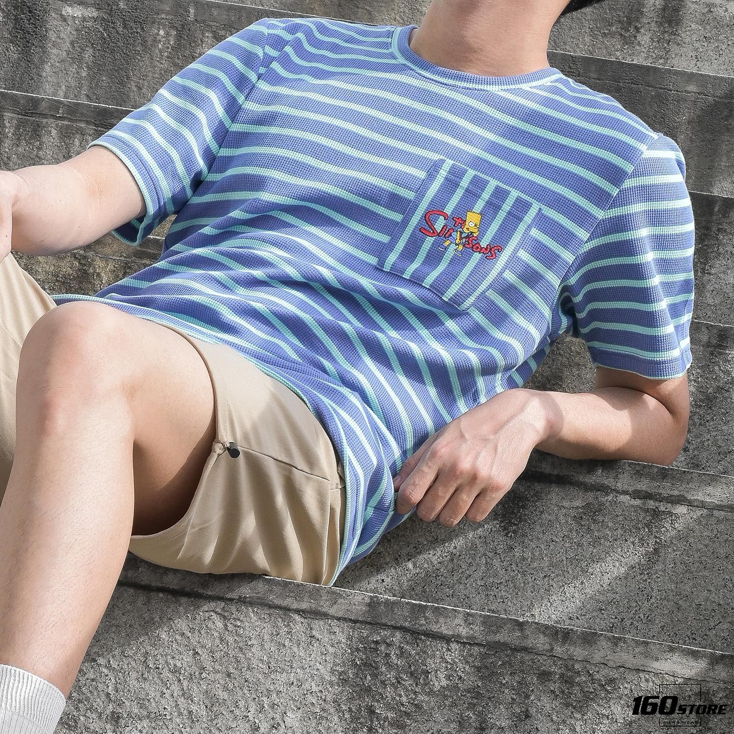 Áo thun NOMOUS ESSENTIALS stripes printed
