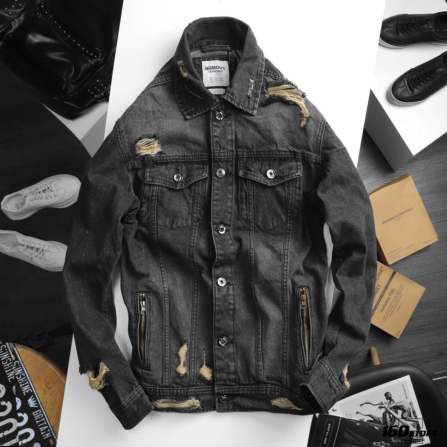 Áo khoác jeans NOMOUS ESSENTIALS w logo ss20