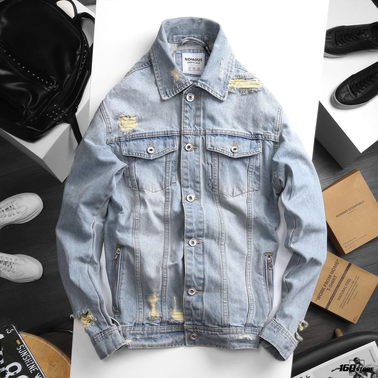 Áo khoác jeans NOMOUS ESSENTIALS w logo ss20