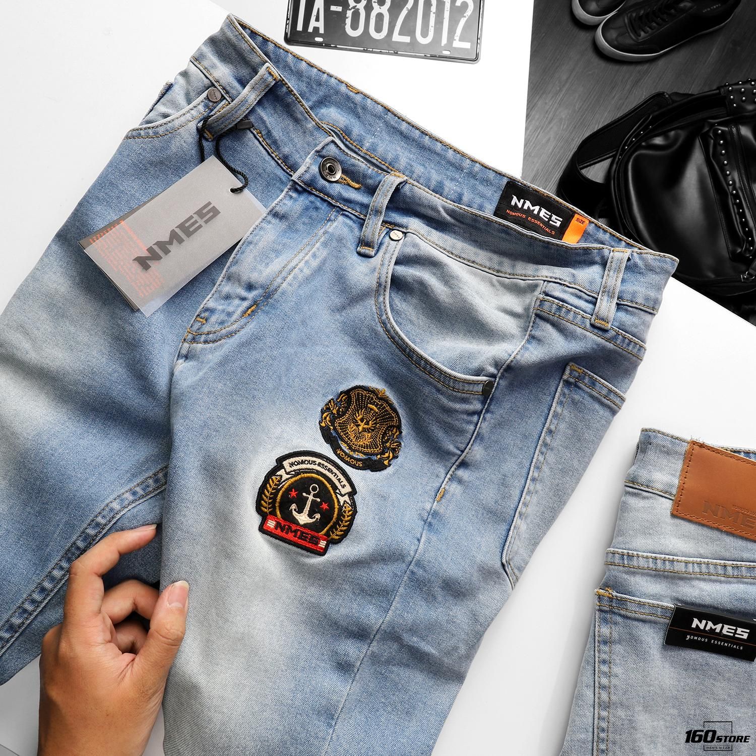 Quần jeans NOMOUS ESSENTIALS skinny patch logo