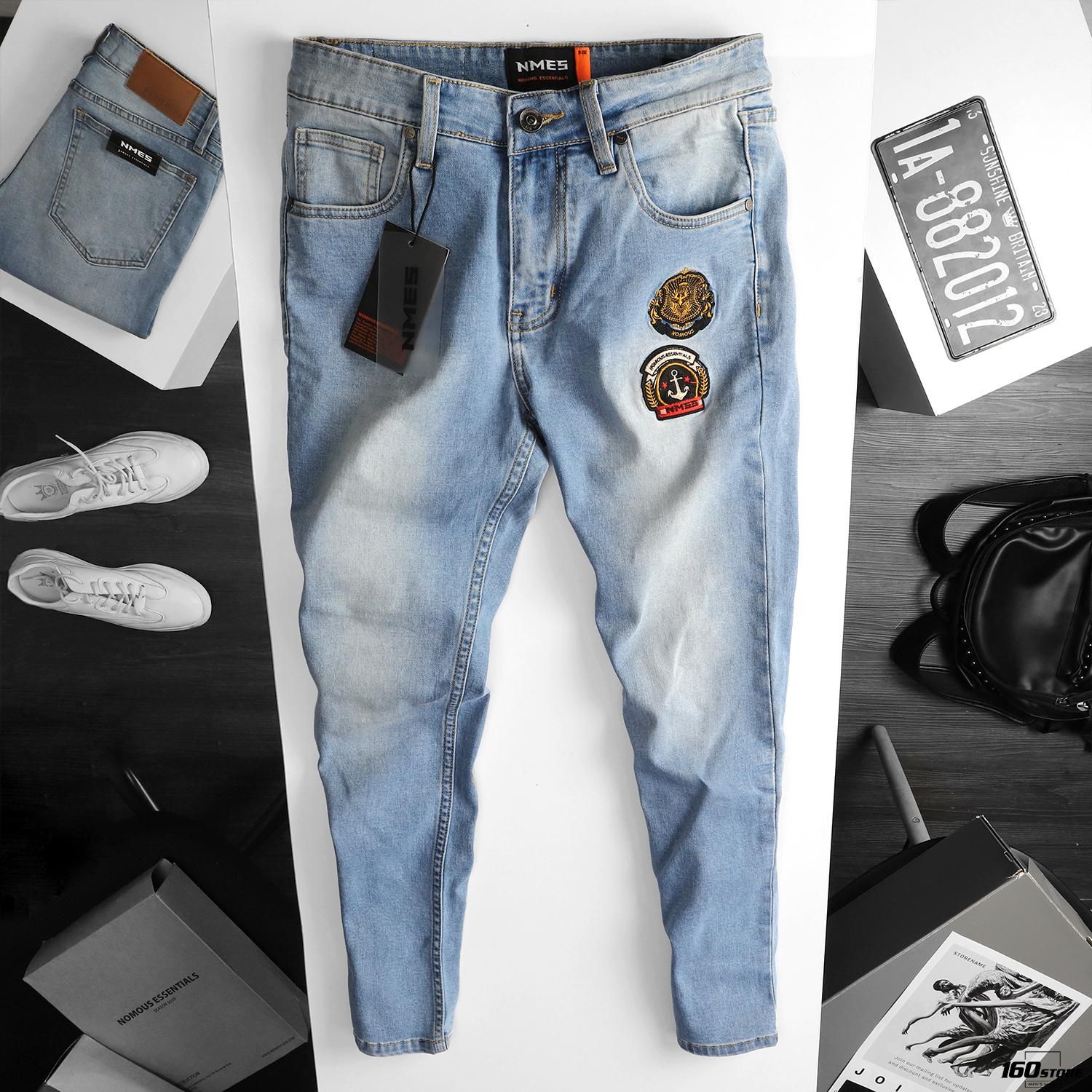 Quần jeans NOMOUS ESSENTIALS skinny patch logo