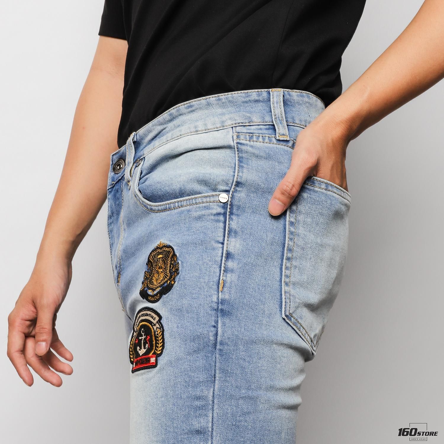 Quần jeans NOMOUS ESSENTIALS skinny patch logo