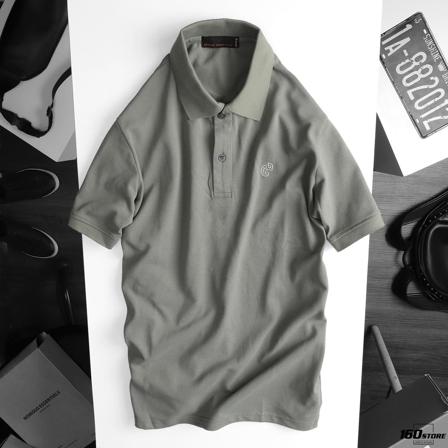 Áo polo NOMOUS ESSENTIALS w Gecko embroidery