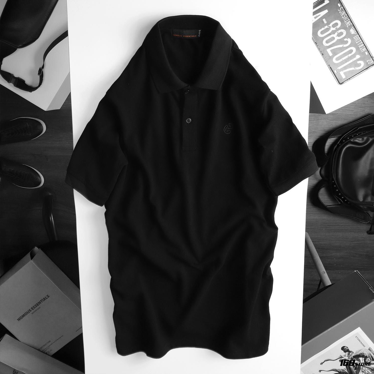 Áo polo NOMOUS ESSENTIALS w Gecko embroidery