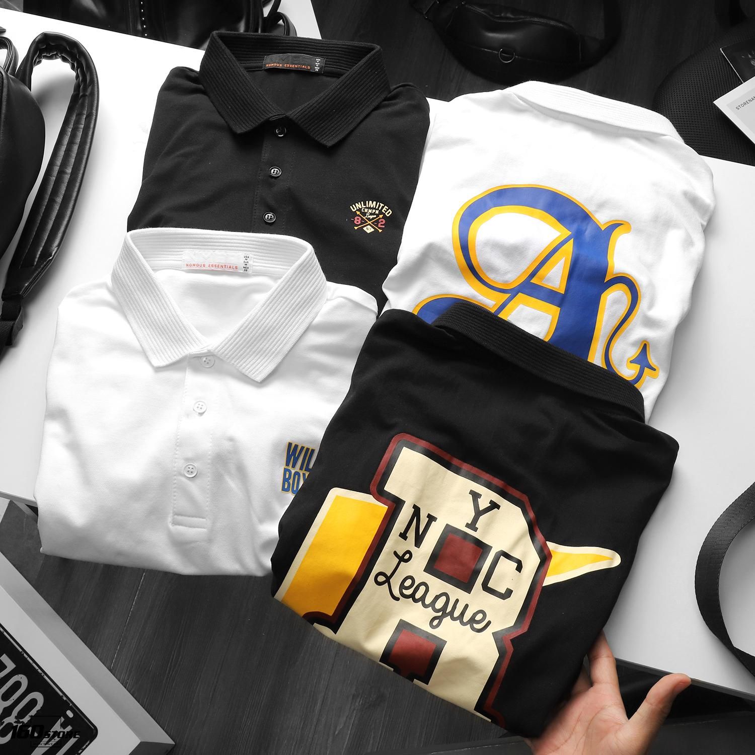 Áo Polo NOMOUS ESSENTIALS college athletics printed