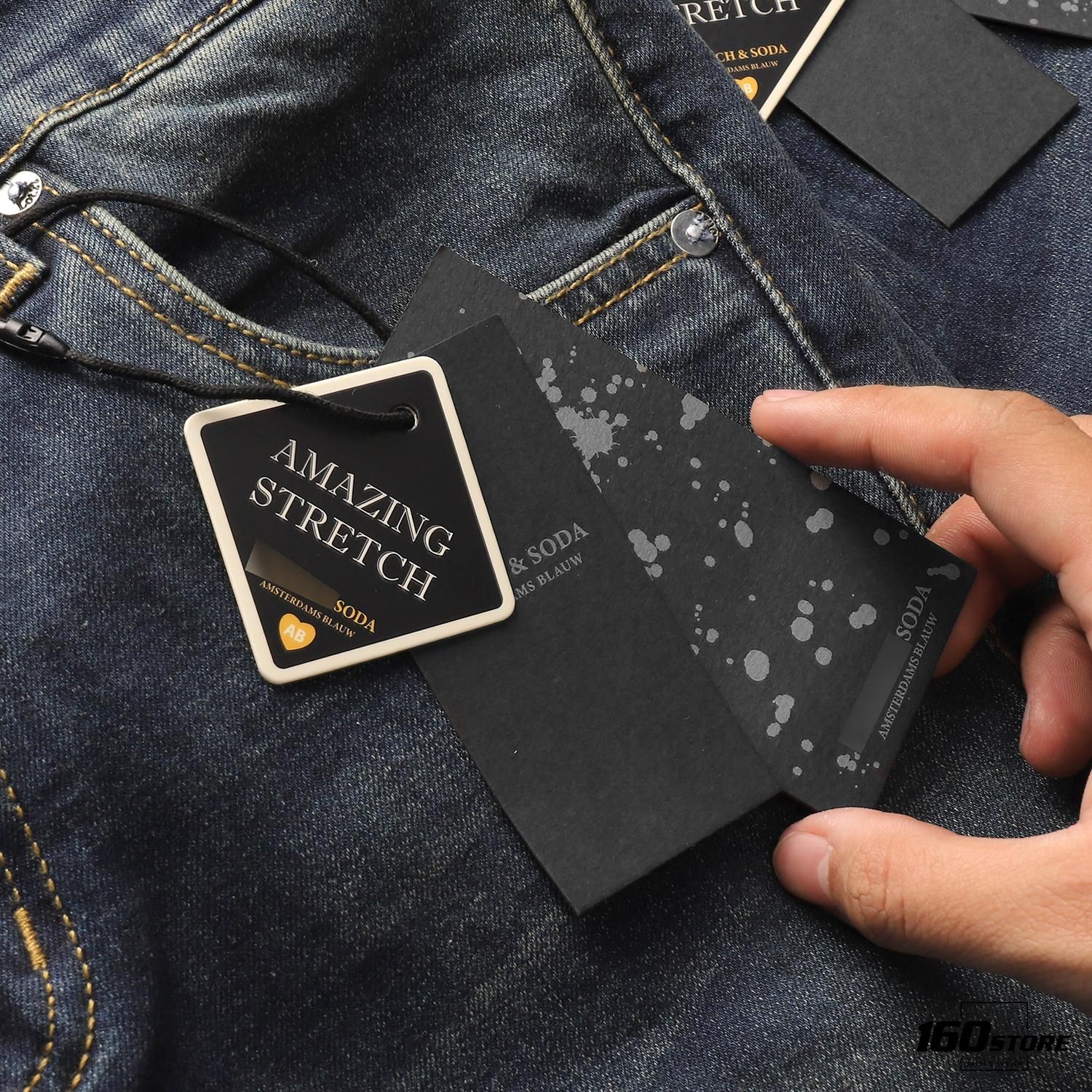 Quần jeans S.S0DA skinny rách