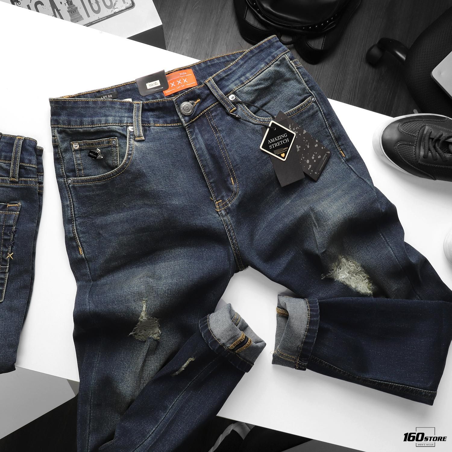 Quần jeans S.S0DA skinny rách