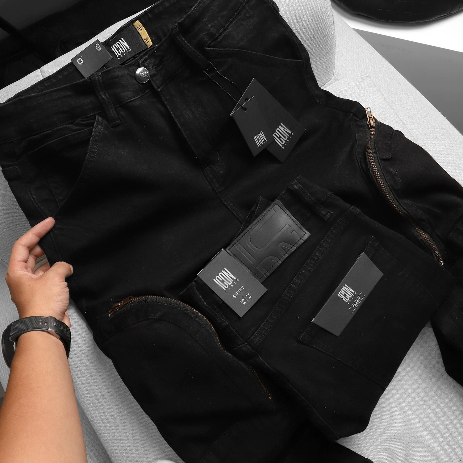 Quần jeans ICON DENIM skinny zipper